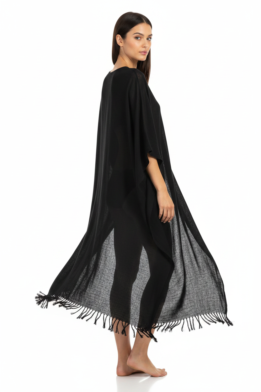 Black Kimono - Back View