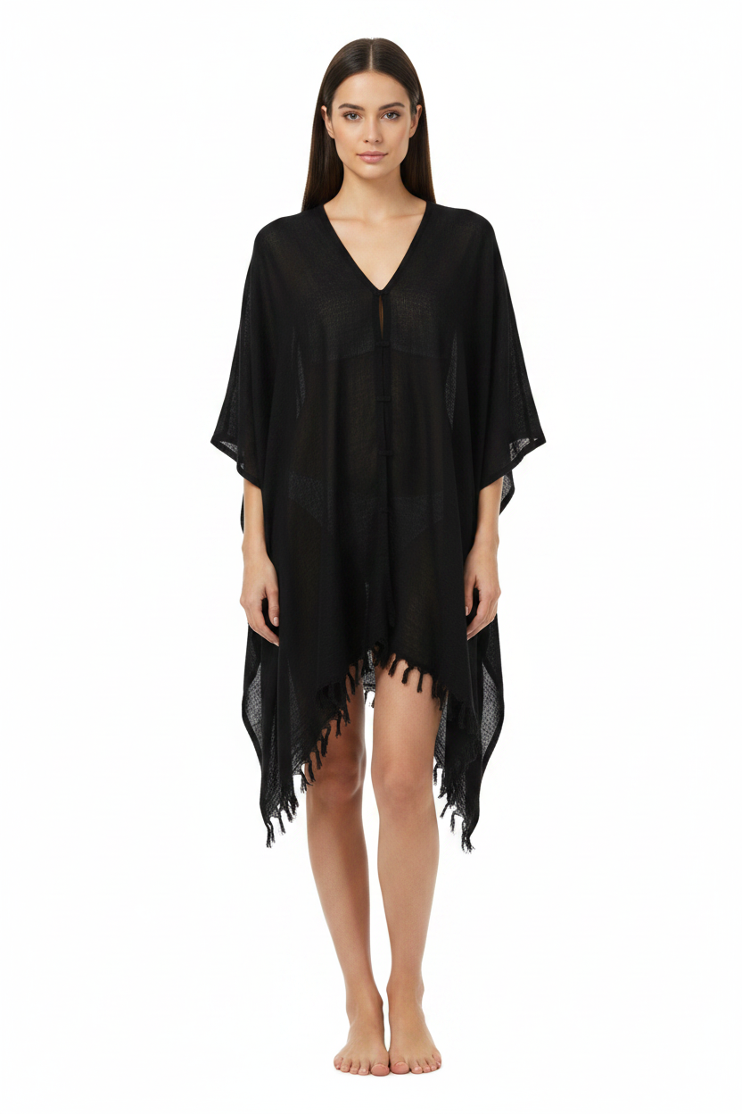 Black Kimono - Front View