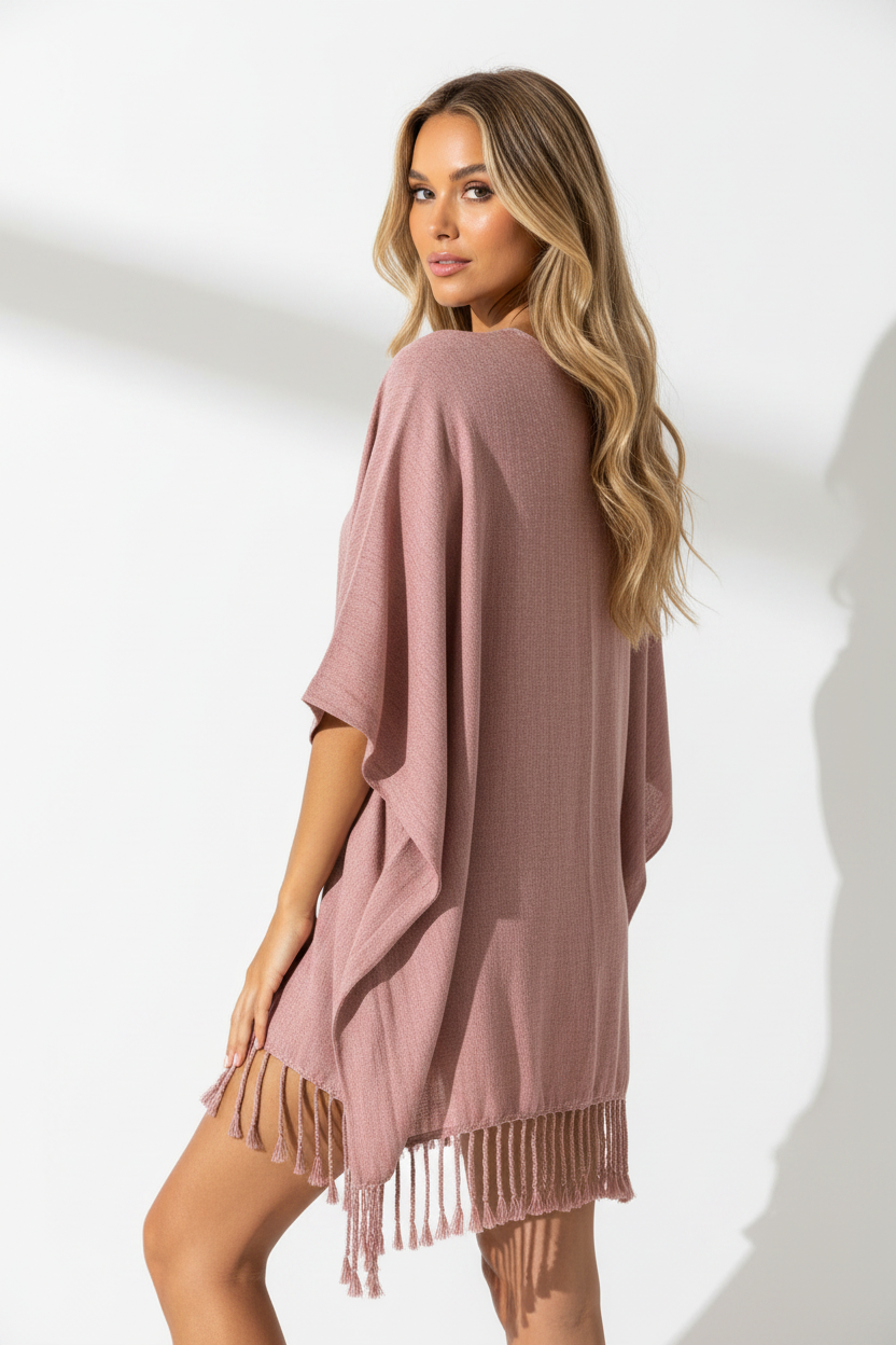 Dusty Mauve – Bonus Image – Back Over-Shoulder Pose