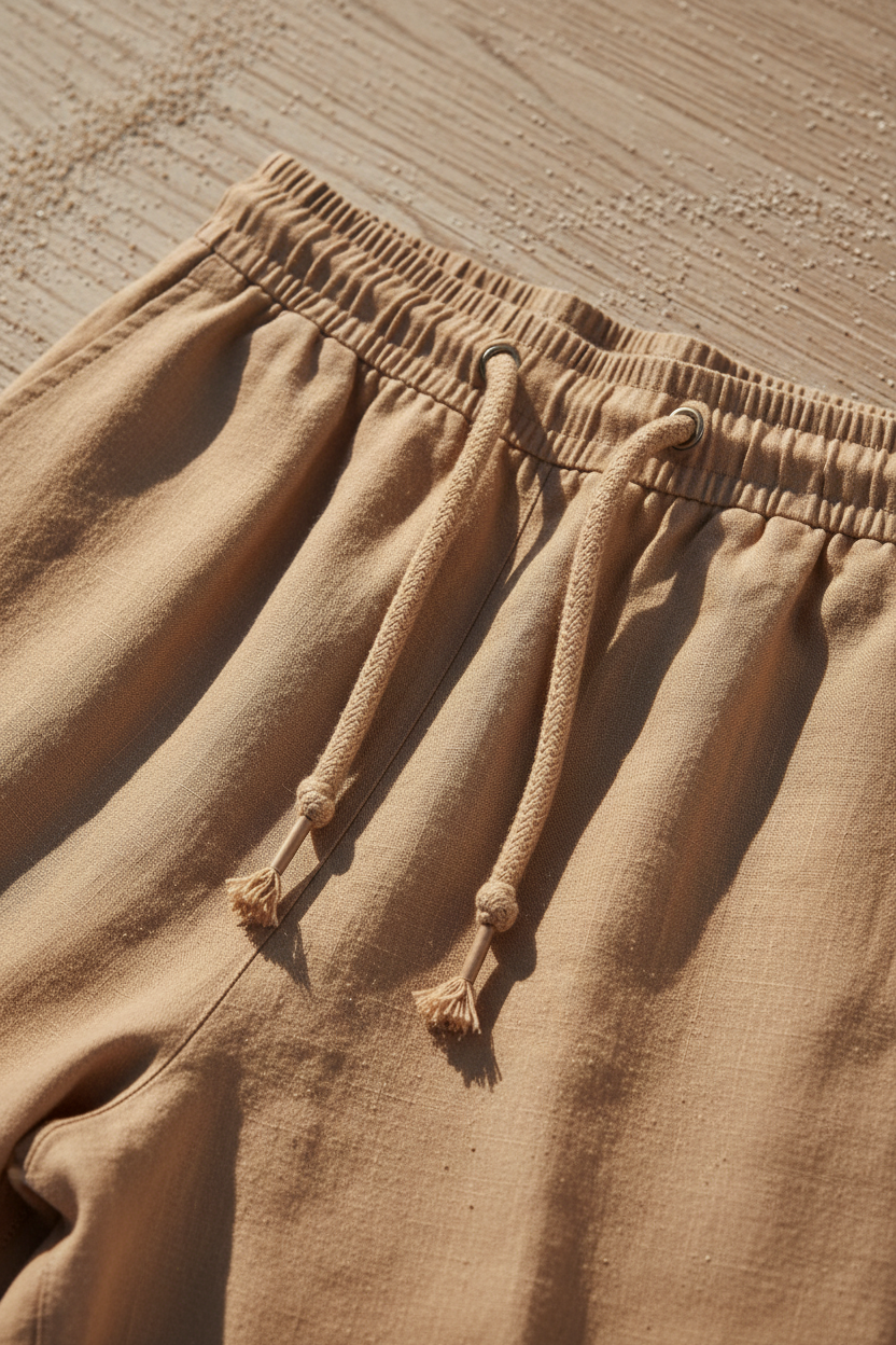 Luxury Coastal Resort Set in Soft Sandstone - Fabric Detail