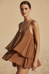 Soft Cocoa Brown – Three-Quarter Editorial