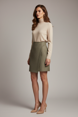 Muted Olive Grey – Three-Quarter Editorial