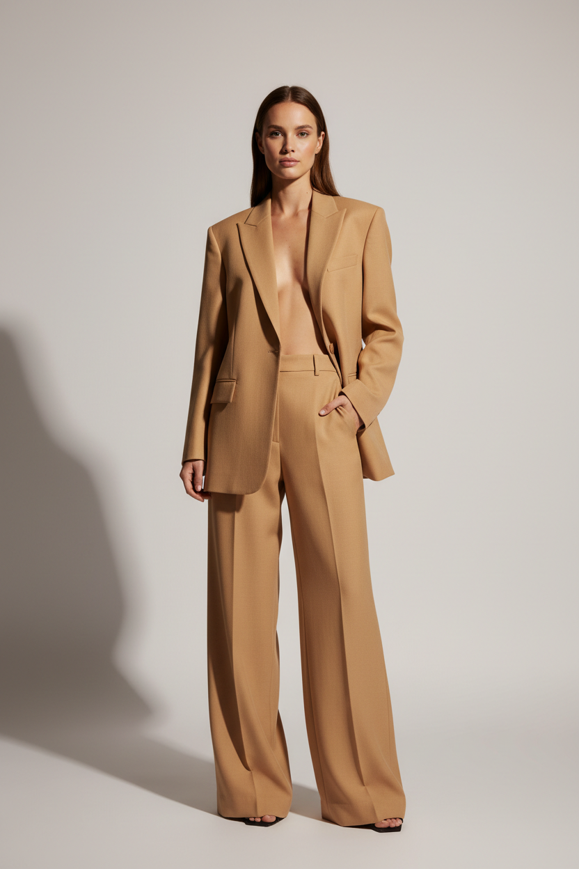 Warm Sand Beige – Front Full-Body