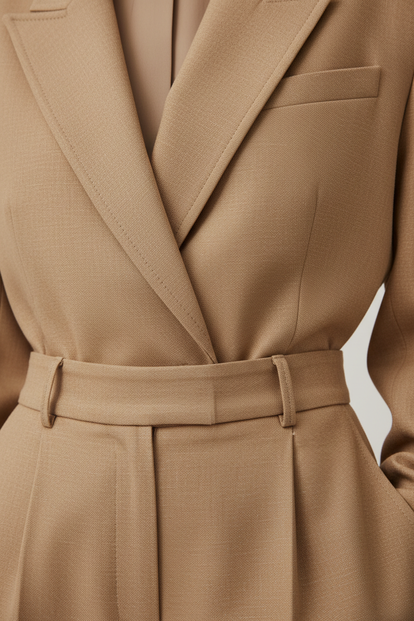 Warm Sand Beige – Fabric Detail