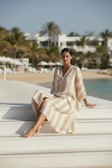Sand Beige Kaftan - Resort Steps