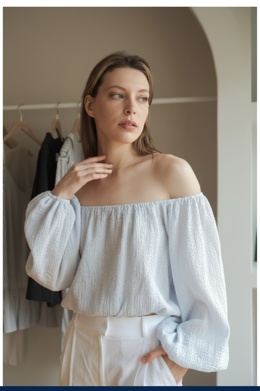 Soft Ivory White – Three-Quarter Editorial