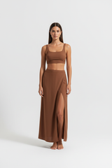 Soft Cocoa Brown – Front Full-Body