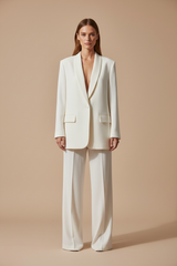Soft Ivory White – Front Full-Body