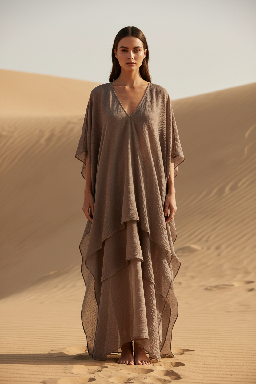 Soft Taupe Brown - Front Full-Body