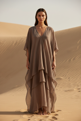 Soft Taupe Brown - Front Full-Body