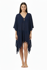 Dark Blue Kaftan - Front View