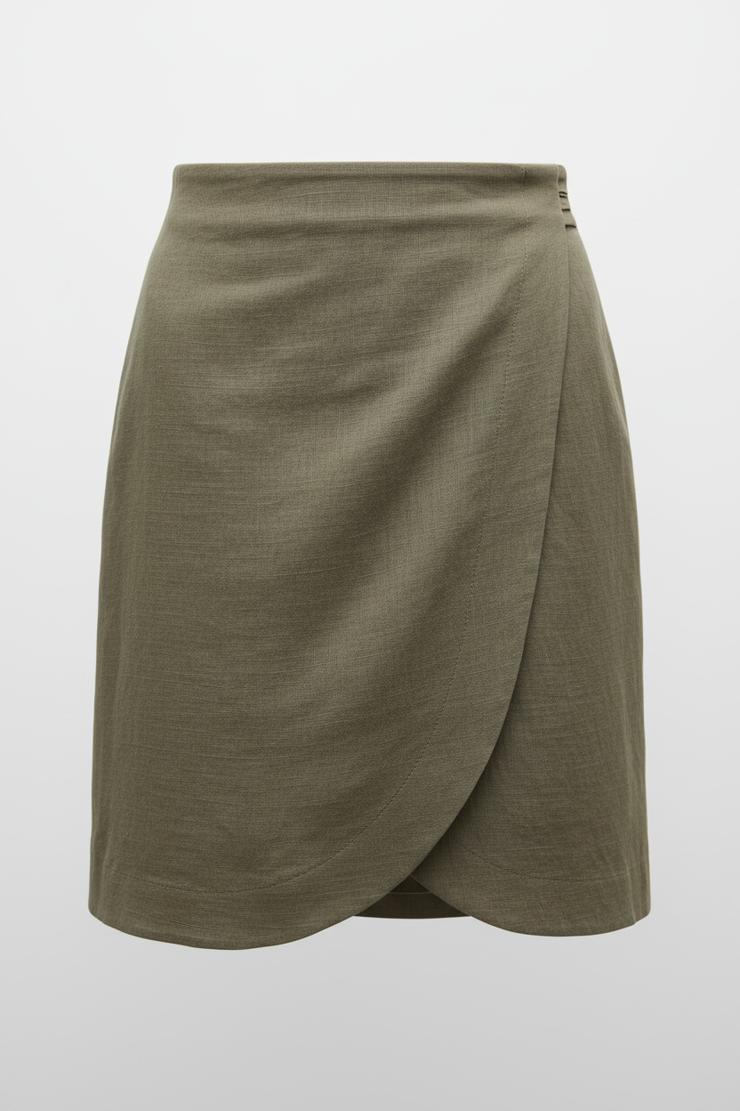 Muted Olive Grey – Fabric Detail
