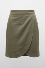 Muted Olive Grey – Fabric Detail
