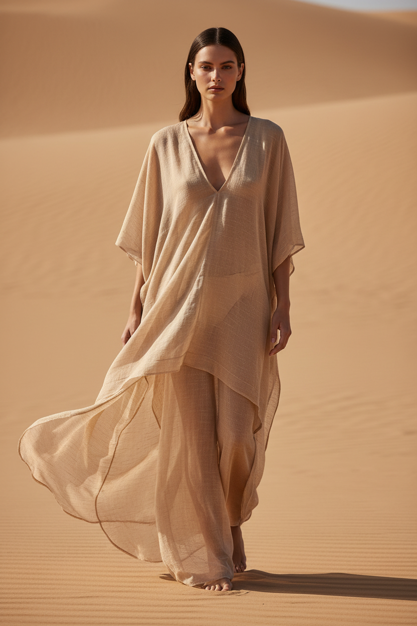 Warm Sand Beige - Front Full-Body