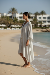 Classic Stripe Kaftan - Side View