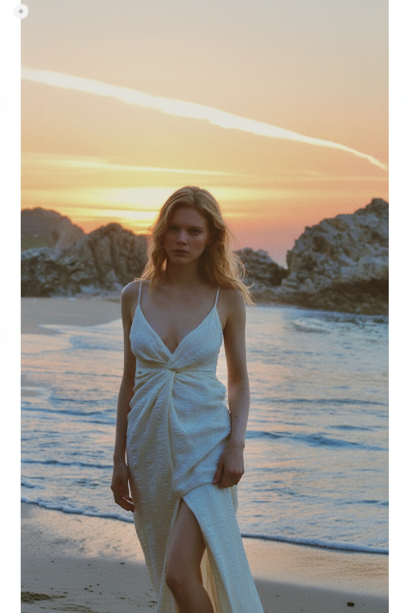 Soft Ivory Pearl – Front Full-Body