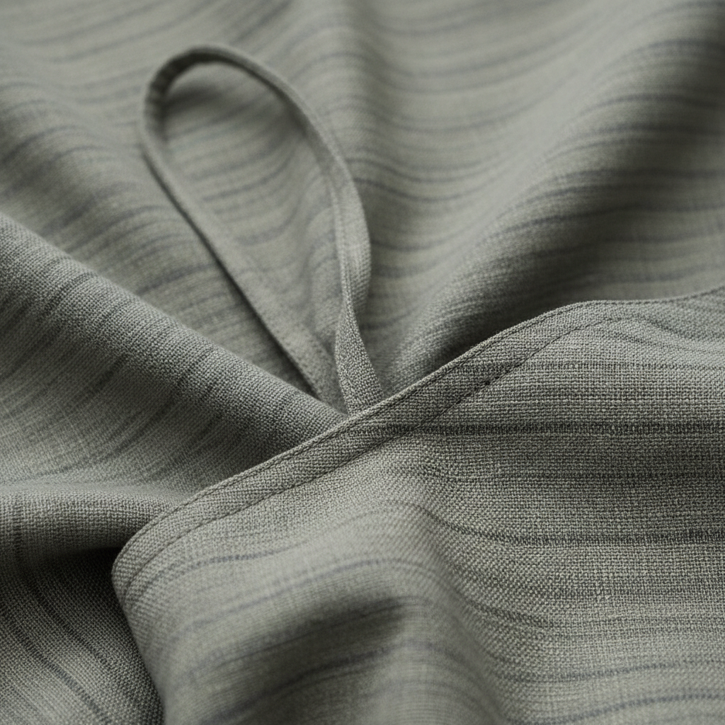 Luxury Textured Maxi Slip Dress in Muted Sage Stone - Fabric Detail