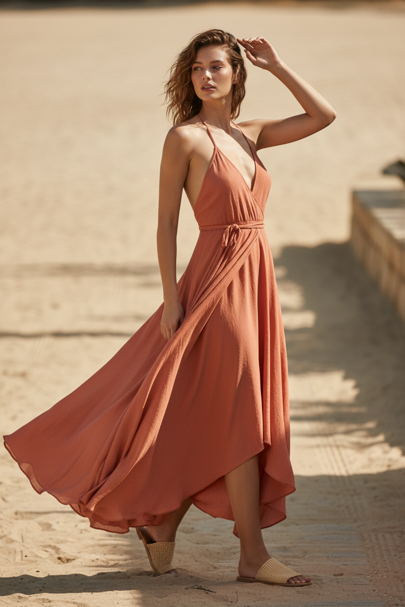 Soft Terracotta - Editorial Pose