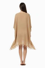 Beige Kaftan - Back View
