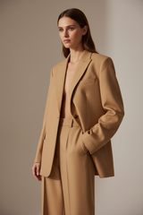 Warm Sand Beige – Three-Quarter Editorial