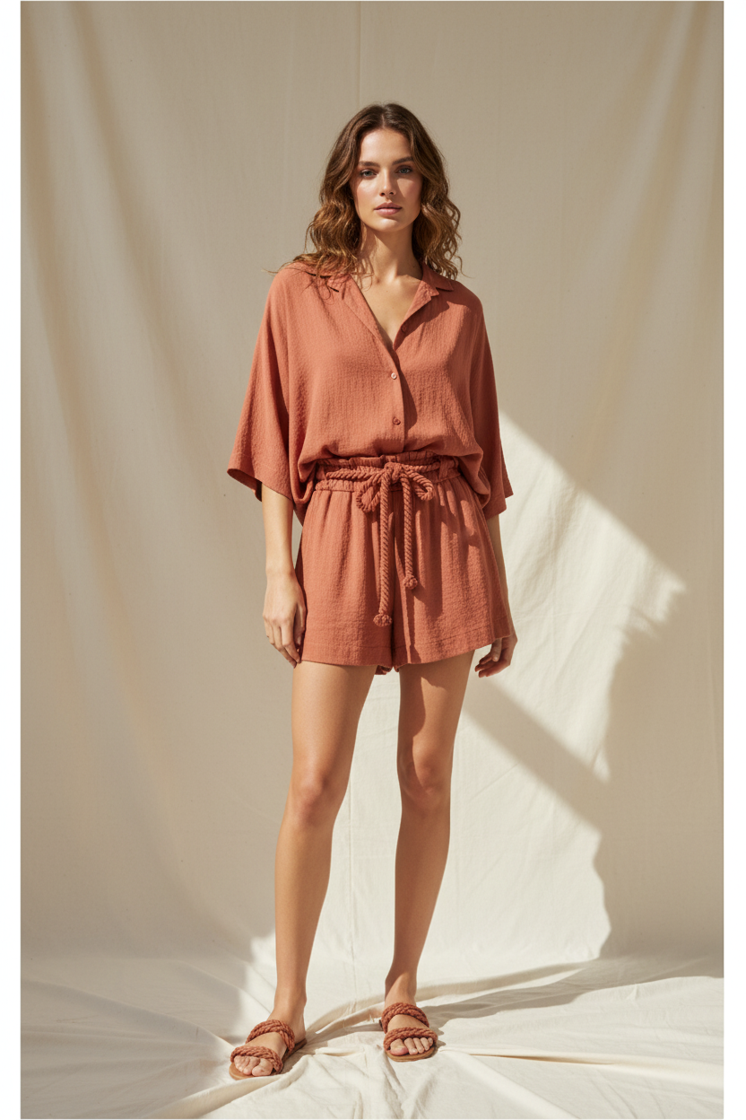 Dusty Terracotta - Front Full-Body