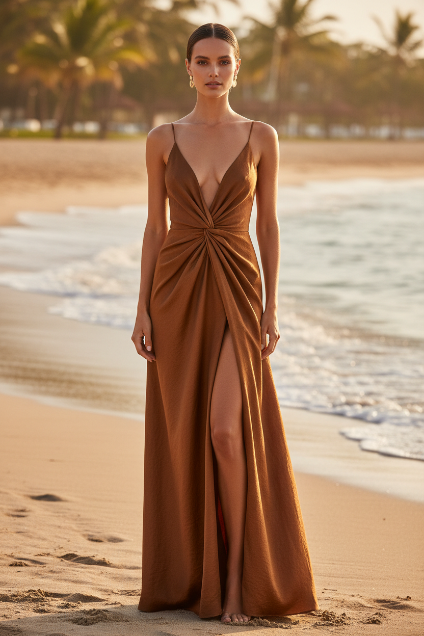 Warm Cocoa Bronze – Front Full-Body