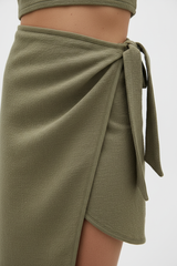 Muted Olive Stone – Fabric Detail