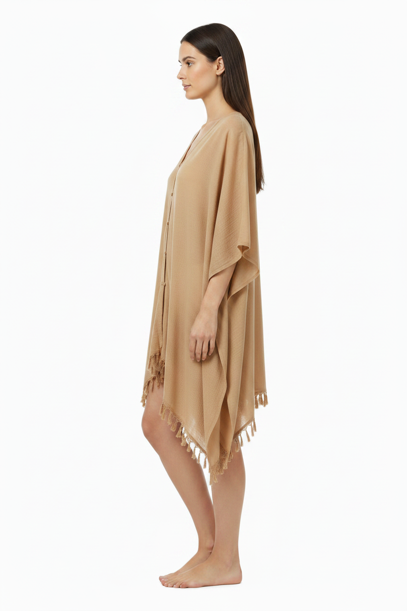 Beige Kaftan - Side View