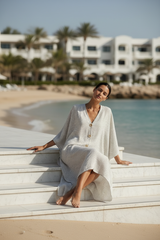 Classic Stripe Kaftan - Resort Steps