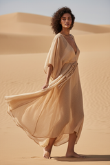 Warm Sand Beige - Editorial Pose