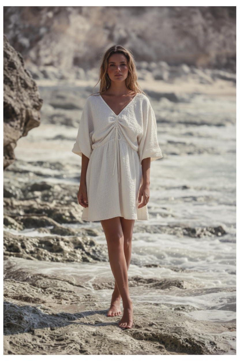 Soft Ivory Cream – Front Full-Body