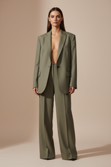 Muted Olive Grey – Front Full-Body
