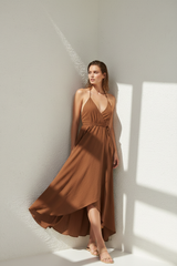 Warm Cocoa Brown - Editorial Pose