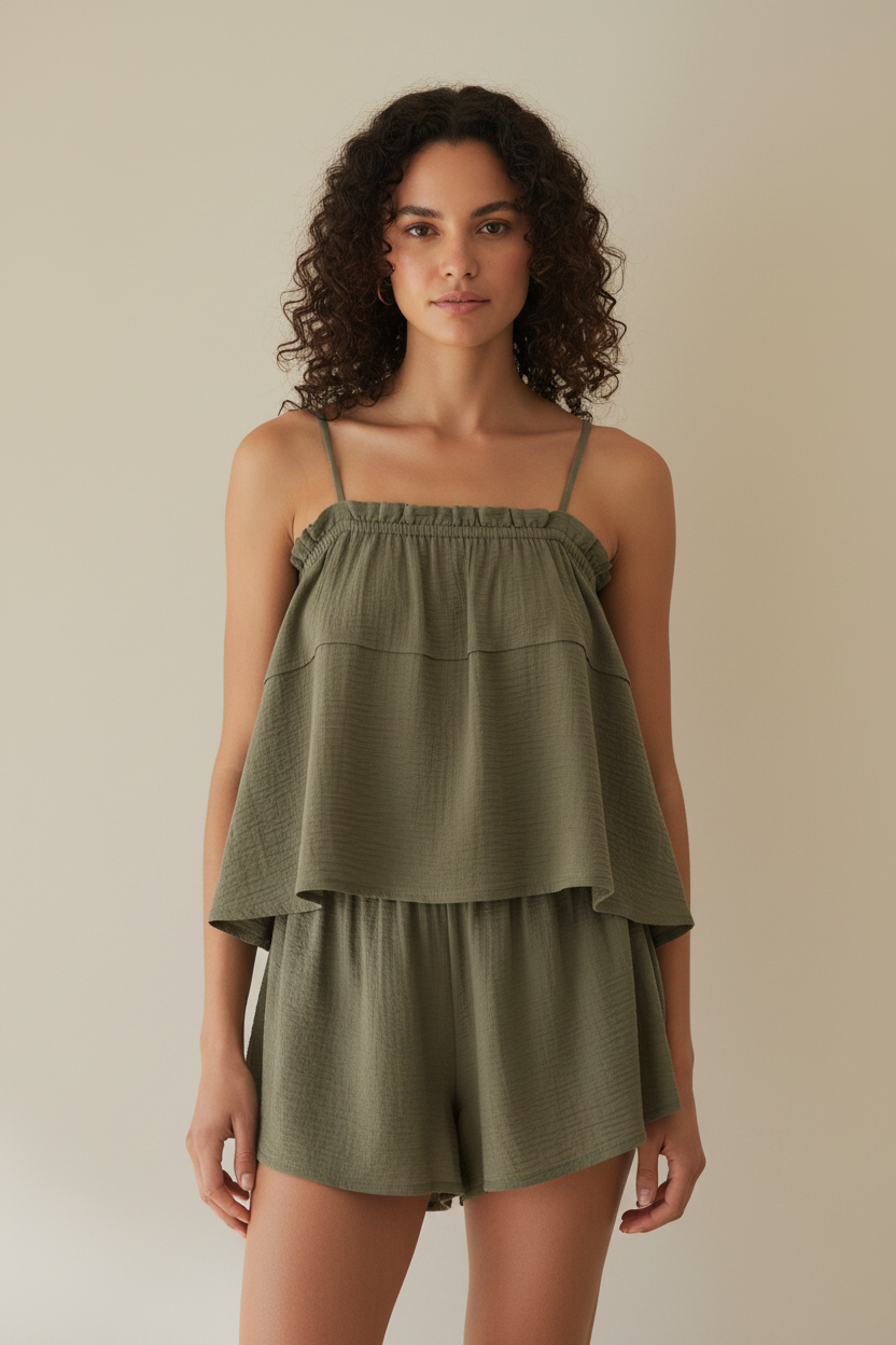 Dusty Olive – Front Full-Body