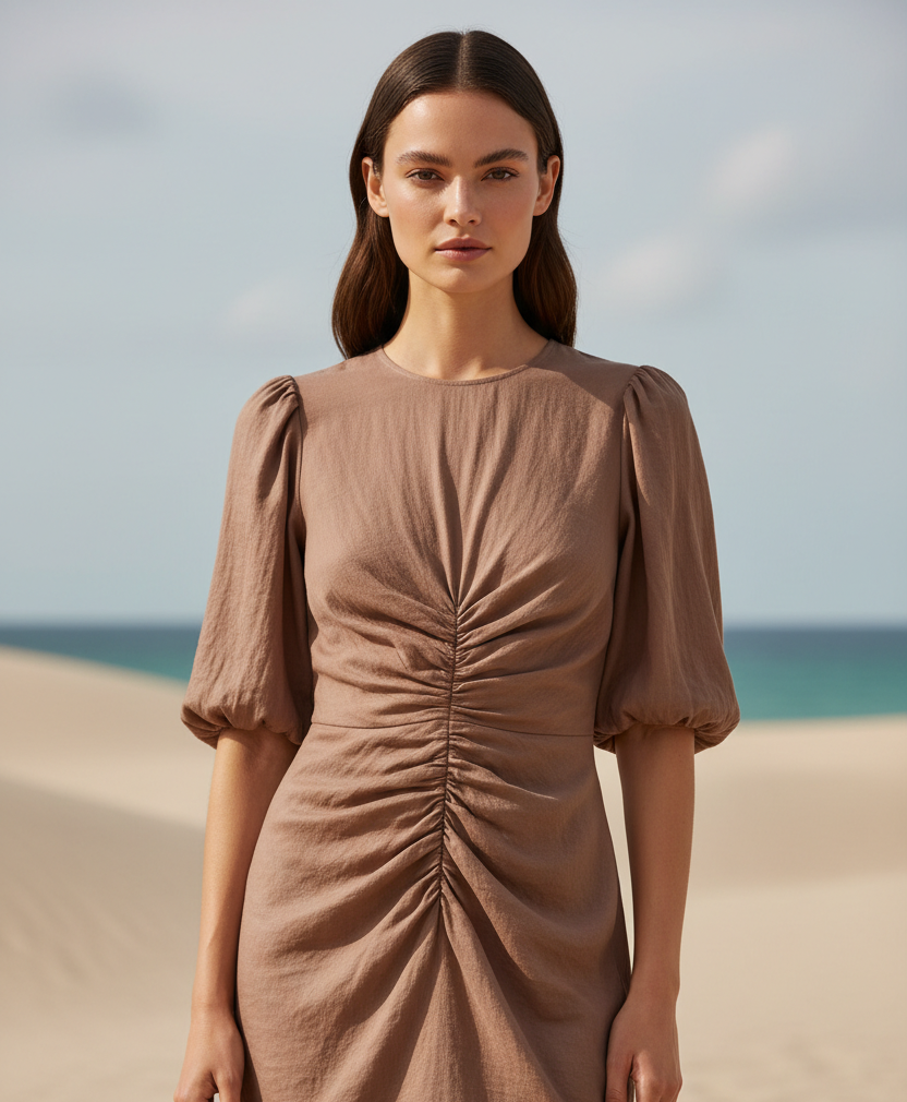 Soft Cocoa Taupe – Front Full-Body