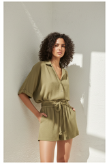 Soft Olive Stone - Editorial Pose