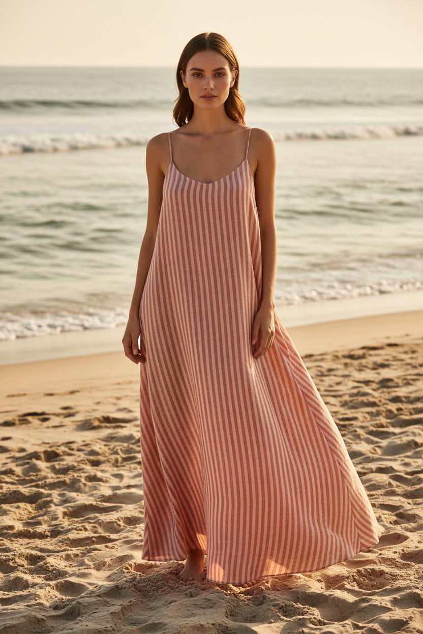 Dusty Terracotta & Nude Stripe – Lifestyle Campaign