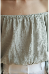 Muted Olive Mist – Close-Up Detail