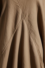 Luxury Resort Kaftan in Soft Sand Taupe - Fabric Detail