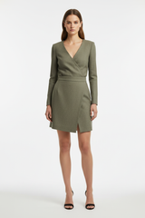 Muted Olive Grey – Front Full-Body