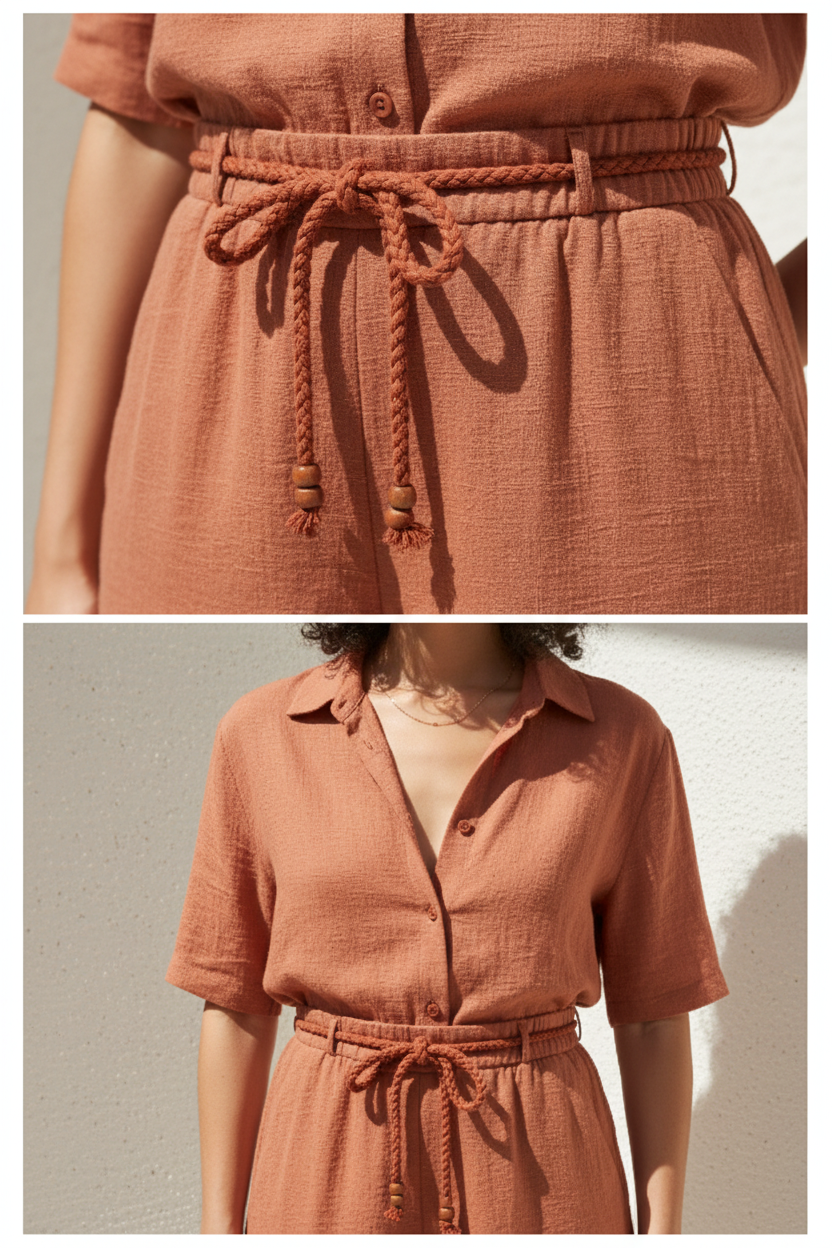 Dusty Terracotta - Close-Up Detail