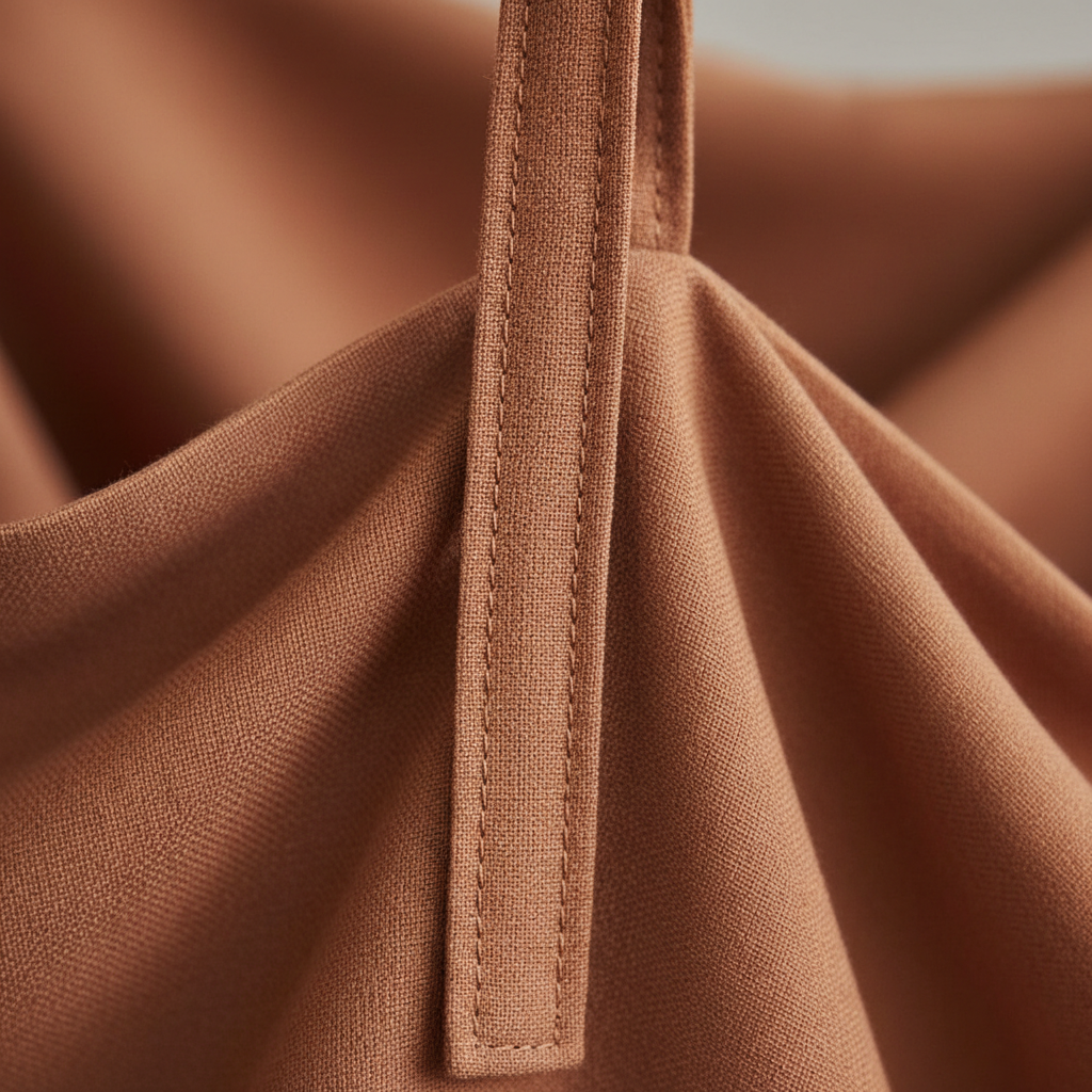 Luxury Minimalist Mini Slip Dress in Dusty Terracotta Nude - Tie Strap Detail