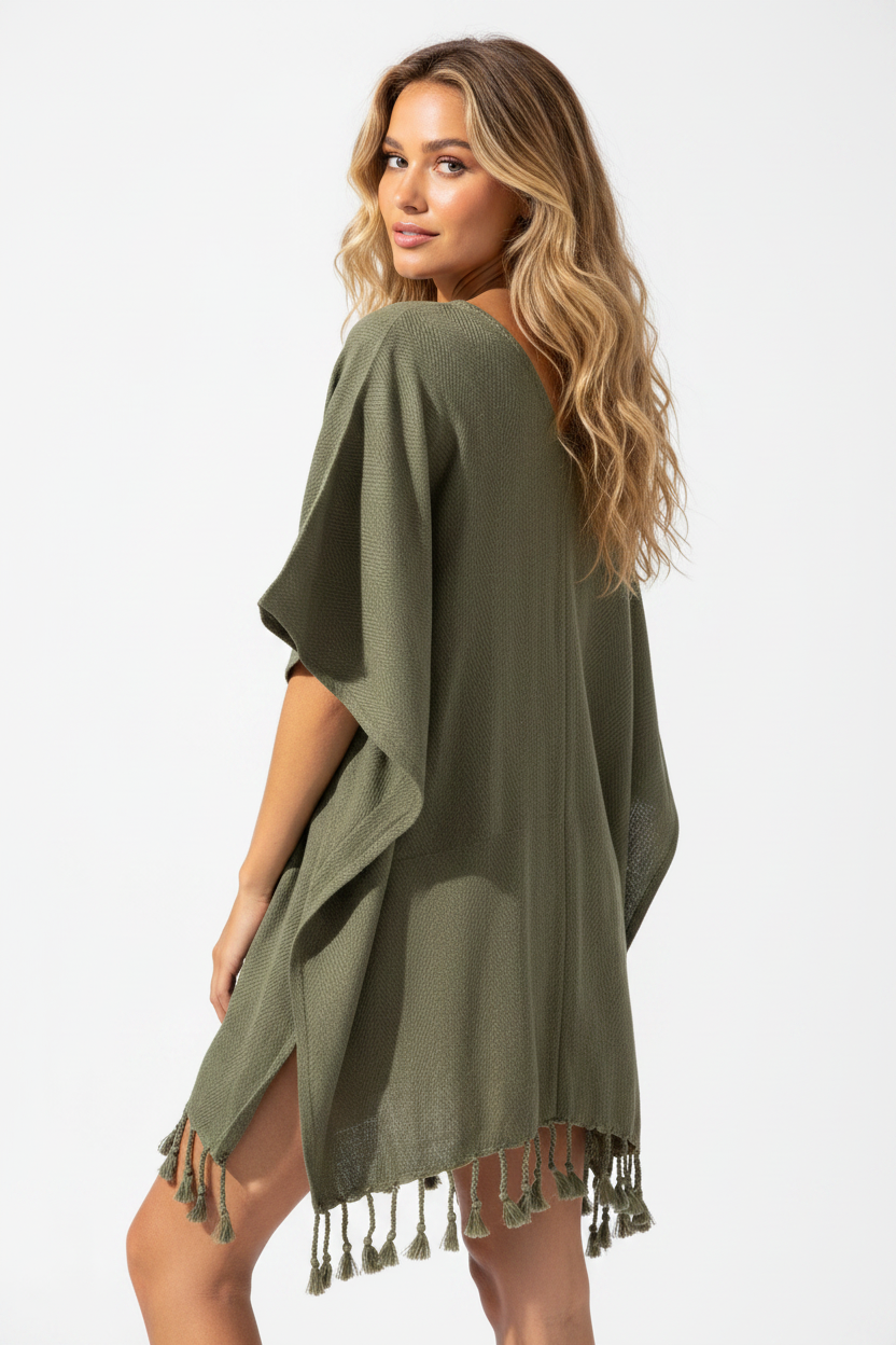 Olive Green – Bonus Image – Back Over-Shoulder Pose