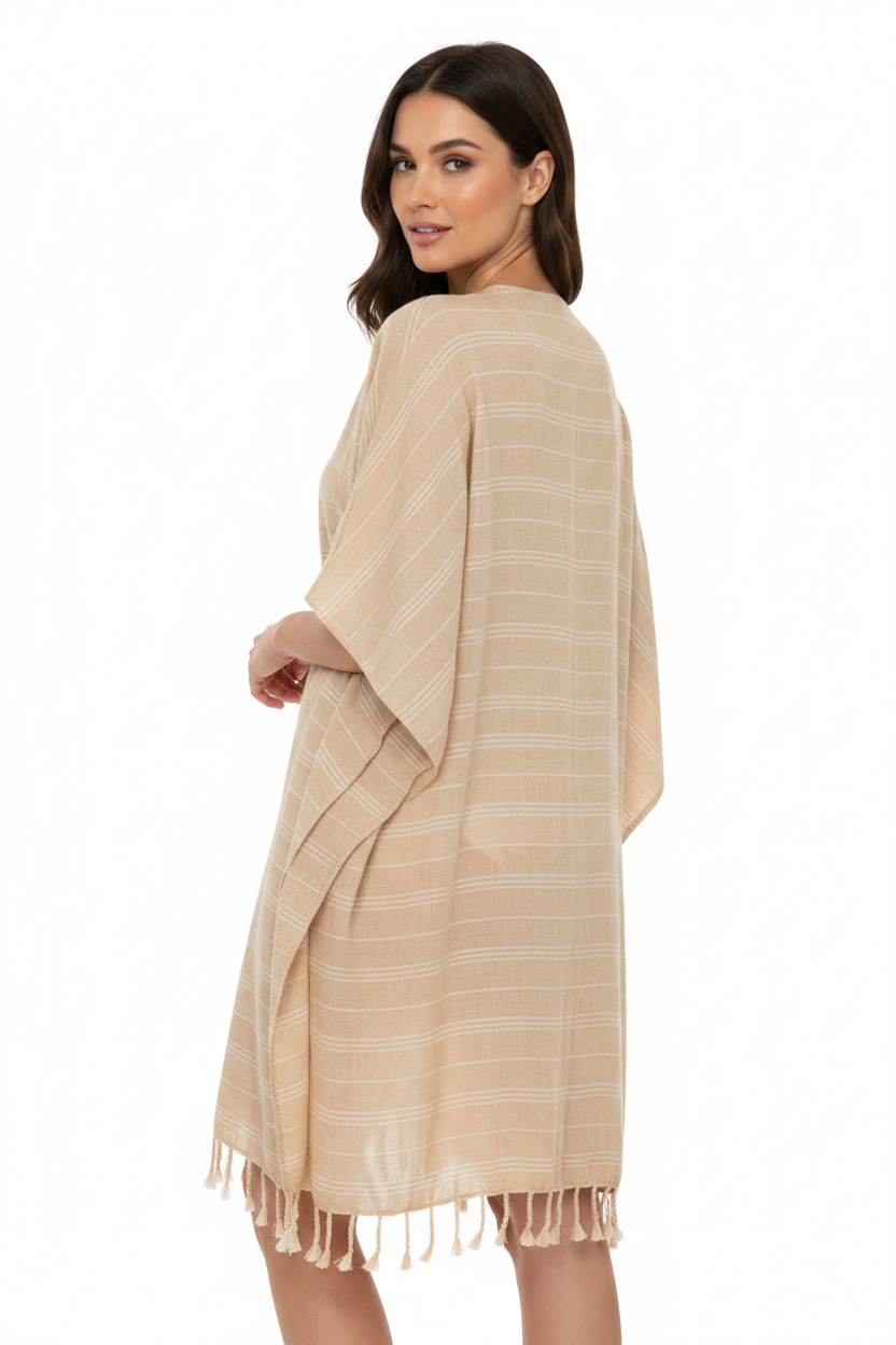 Sand Beige – Image 3 – Back Over-Shoulder Pose